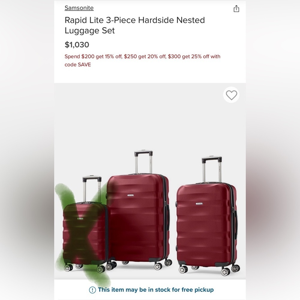 Samsonite

Rapid Lite 2 Piece Hardside Nested Luggage Set